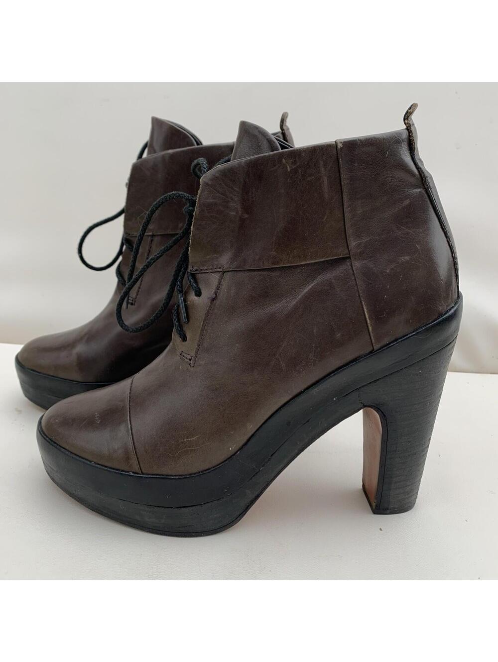 Rag & Bone Shipley Platform Heel Tall Lace Up Boots Sz 39.5 Or 9 Womens